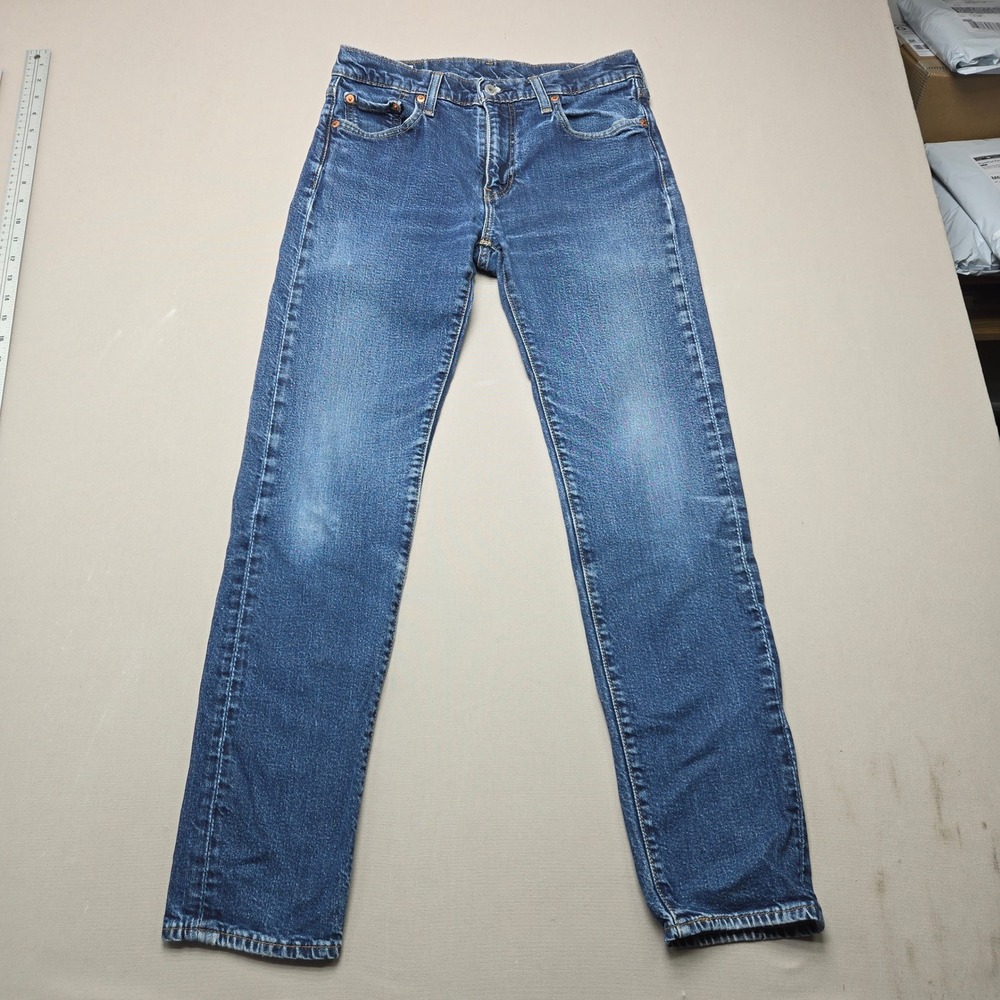 Levis Big E 502 Regular Taper Jeans Medium Wash Denim Blue Mens 30x32